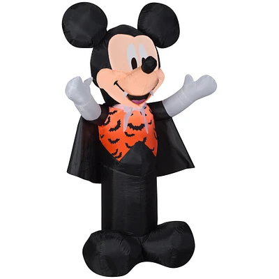 3.5" Airblown® Inflatable Halloween Vampire Mickey Mouse