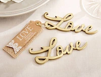 Kate Aspen® Love Antique Gold Bottle Opener, 4ct. 