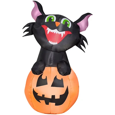 3.5ft. Airblown® Inflatable Halloween Pumpkin Cat
