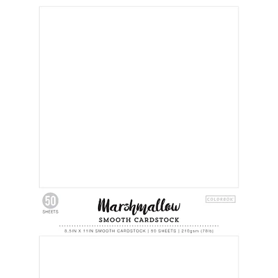 Colorbok® Marshmallow 8.5" x 11" Smooth Cardstock, 50 Sheets
