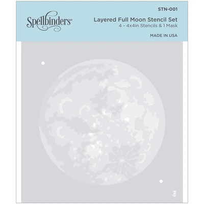Spellbinders® Layered Full Moon Stencil Set