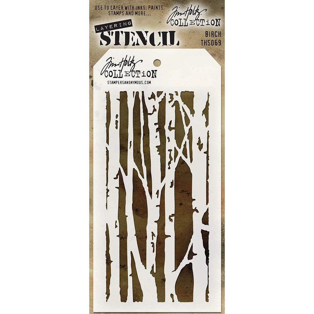 Stampers Anonymous Tim Holtz® Birch Layered Stencil