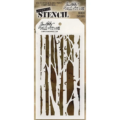 Stampers Anonymous Tim Holtz® Birch Layered Stencil