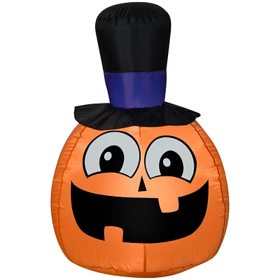 3.5ft. Airblown® Inflatable Pumpkin with Top Hat