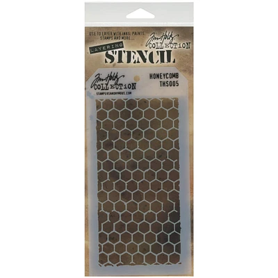 Stampers Anonymous Tim Holtz® Honeycomb Layered Stencil