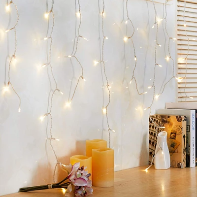12 Pack: Warm White Curtain LED String Lights by Ashland™