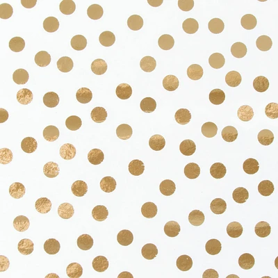 12 Packs: 5 ct. (60 total) White & Gold Dots Tissue Paper by Celebrate It™