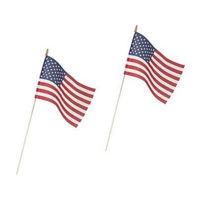 Valley Forge® 8" x 12" U.S. Stick Flags, 2ct.
