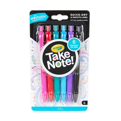 Crayola® Take Note!™ Washable Gel Pens