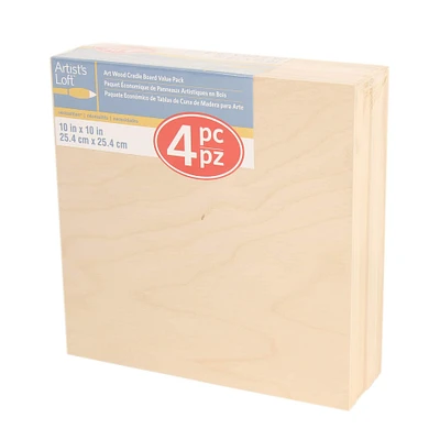 Cradled Wood Painting Panel Pack by Artist's Loft™ Necessities