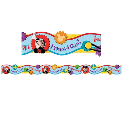 Eureka® Deco Trim® Mickey Mouse Clubhouse® I Think I Can Extra Wide Cut Borders, 222ft.