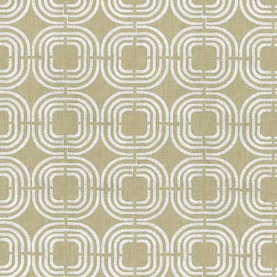 PKL Studio Chain Reaction Embroidered Celery Home Décor Fabric