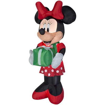 6ft. Airblown® Inflatable Christmas Minnie w/ Scarf and Presents