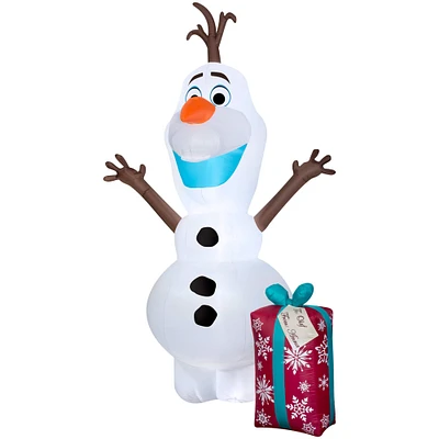 Airblown® Inflatable Christmas Olaf with Present