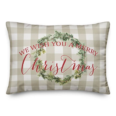 We Wish you a Merry Christmas Throw Pillow