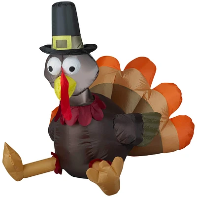 3ft. Airblown® Inflatable Thanksgiving Pilgrim Turkey