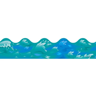 Carson Dellosa Education® Ocean Waves Scalloped Borders, 234ft.