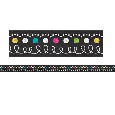 Teacher Created Resources Chalkboard Brights Magnetic Borders, 72ft.