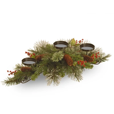 Wintry Pine® Triple Candle Holder Centerpiece