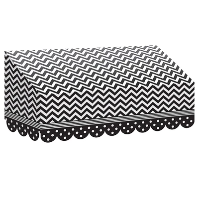 Teacher Created Resources Black & White Chevrons and Dots Awning