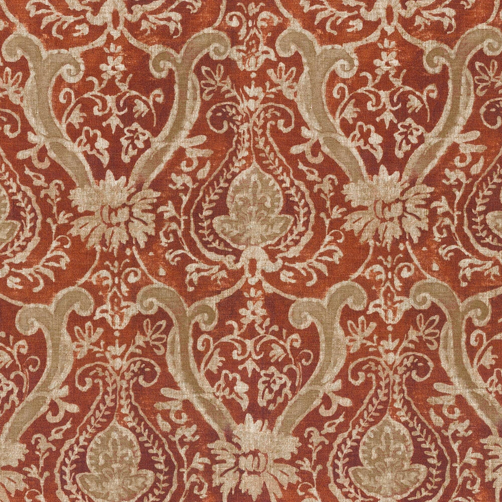 PKL Studio Sarasa Spice Damask Home Décor Fabric