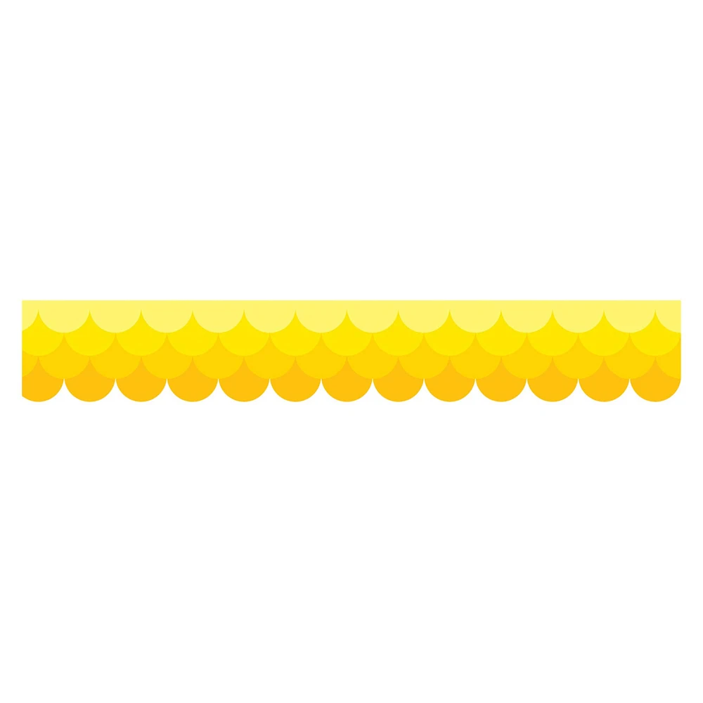 Creative Teaching Press® Ombre Yellow Scalloped Borders, 210ft.