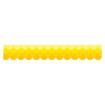 Creative Teaching Press® Ombre Yellow Scalloped Borders, 210ft.
