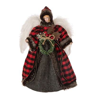 Glitzhome® 12" Christmas Angel Tree Top