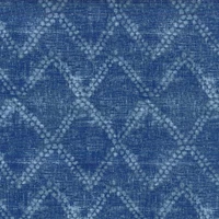 ED Ellen DeGeneres Shibori Diamond Indigo Cotton Fabric