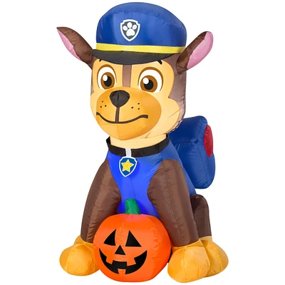 3ft. Airblown® Inflatable Halloween Paw Patrol™ Chase with Pumpkin