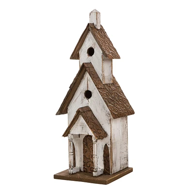 Glitzhome® 23.62" Extra-Large Rustic Wooden Birdhouse