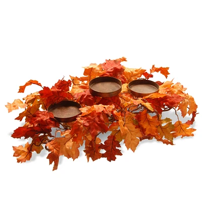 22" Candle Holder with Maples Leaves
