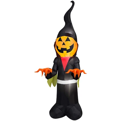 10ft. Airblown® Inflatable Halloween Scary Pumpkin Ghoul Reaper