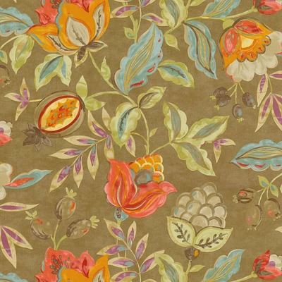 Waverly Modern Poetic Flaxseed Floral Home Décor Fabric