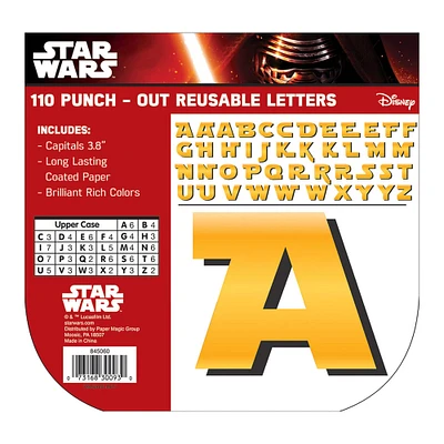 Star Wars™ 4" Yellow Punch Out Reusable Letters