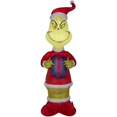 4ft. Airblown® Inflatable Christmas Grinch with Christmas Present