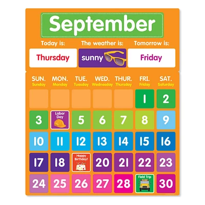 Trend Enterprises® Color Your Classroom: Calendar Bulletin Board