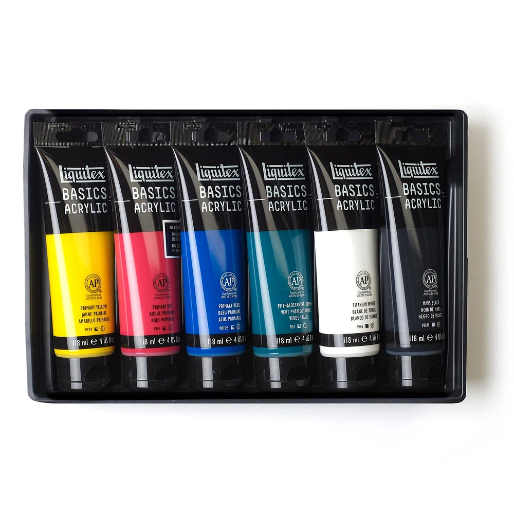 6 Packs: 6 ct. (36 total) Liquitex BASICS® Acrylic Set 4oz.