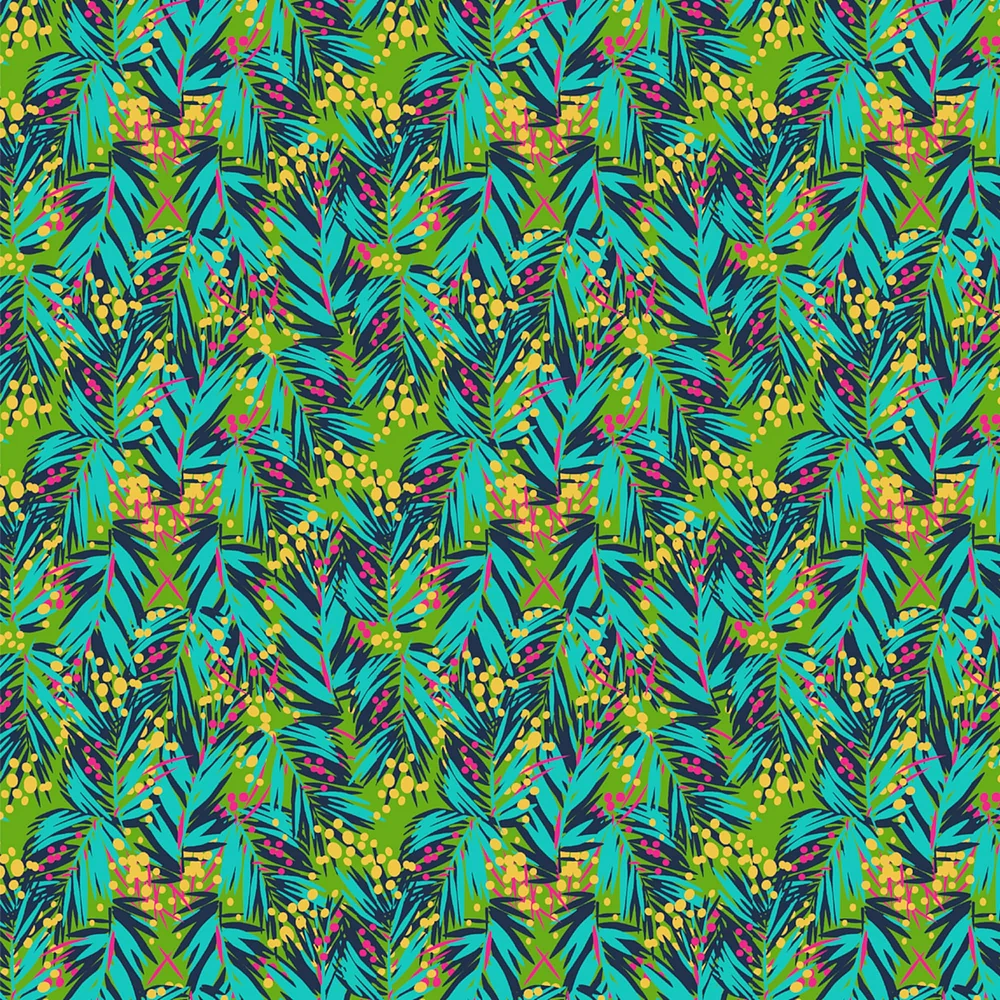 Springs Creative Tigris Tropical Palm Cotton Fabric