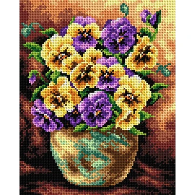 Orchidea Gobelin Bouquet of Pansies Halfstitch Canvas