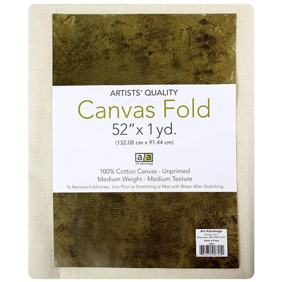 Art Advantage® Folded Unprimed Cotton Canvas
