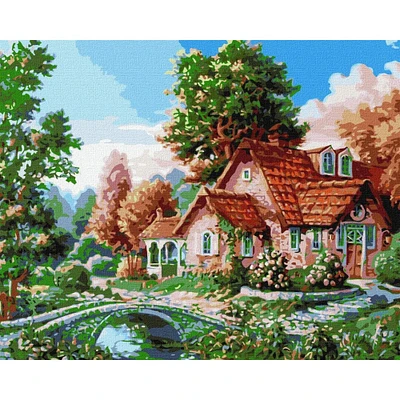 Ideyka Grandma's House Painting by Numbers Kit