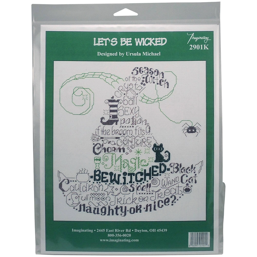 Imaginating Let's be Wicked Counted Cross Stitch Kit