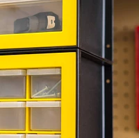 IRIS Black and Yellow -Drawer Parts Cabinet