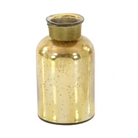 Gold Glam Decorative Glass Bottle Set