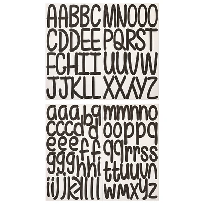 Black Large Marker Font Alphabet Stickers by Recollections™