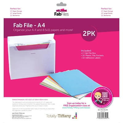 Totally Tiffany™ 8.5'' x 11'' Fab File, 2 Packs