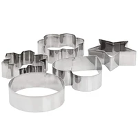 Martha Stewart Stainless Steel Cookie Cutter Set In Assorted Shapes, 5ct.