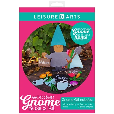 Leisure Arts® Wooden Gnome Girl Basics Kit