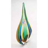18” Cool Flame Art Glass Statue
